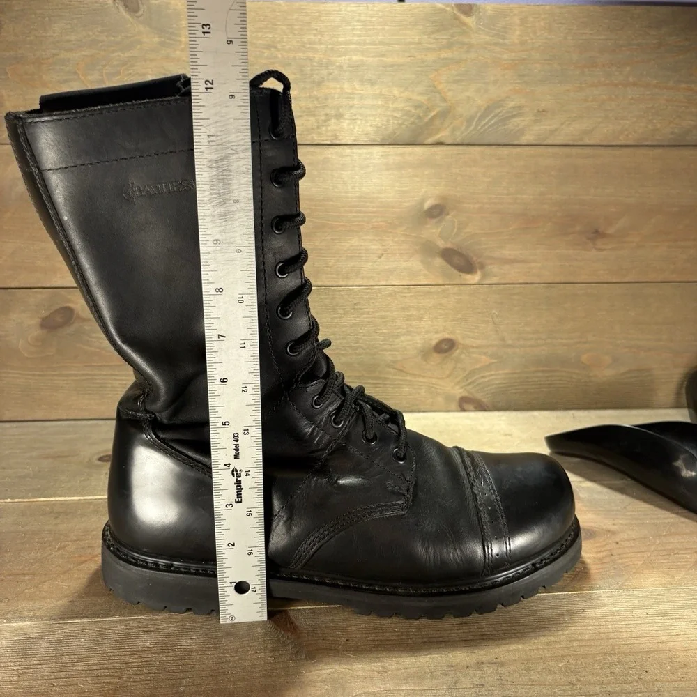 bates paratrooper mens size 12 shoes black leather tall combat military boots